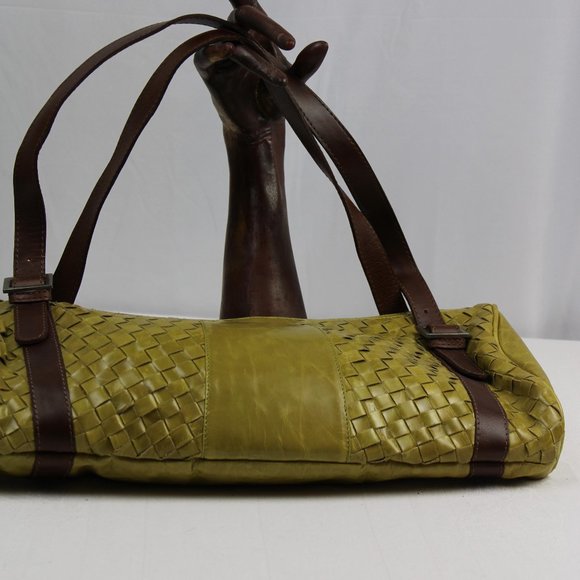 Latico Leather Distressed Chocolate Olive Shoulder - Picture 6 of 8